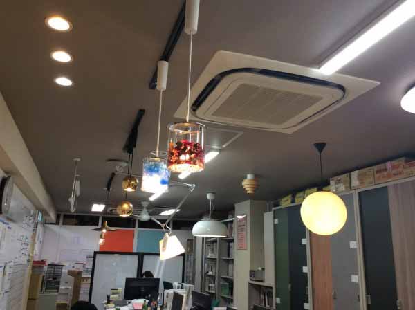 
昨年、店舗改修工事をした際に照明を自
