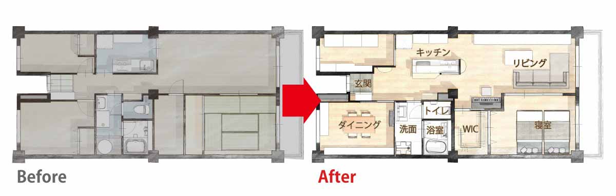 将来を見据えたバリアフリー住宅 リフォーム実例 リフォームのtakeuchi